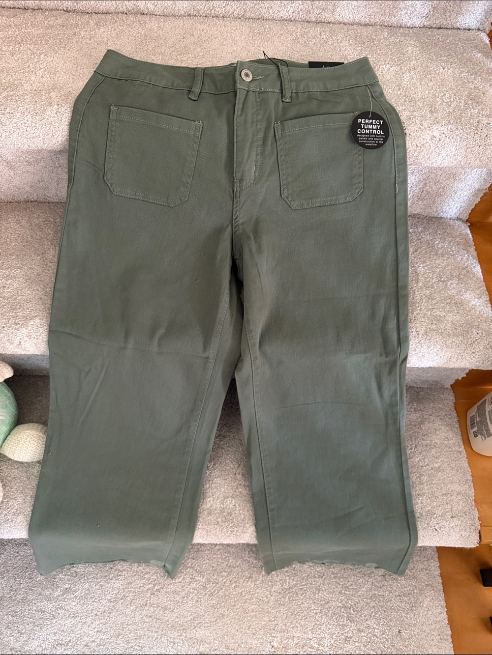 Royalty Women's Olive Green Casual Pants - Perfect Tummy Control